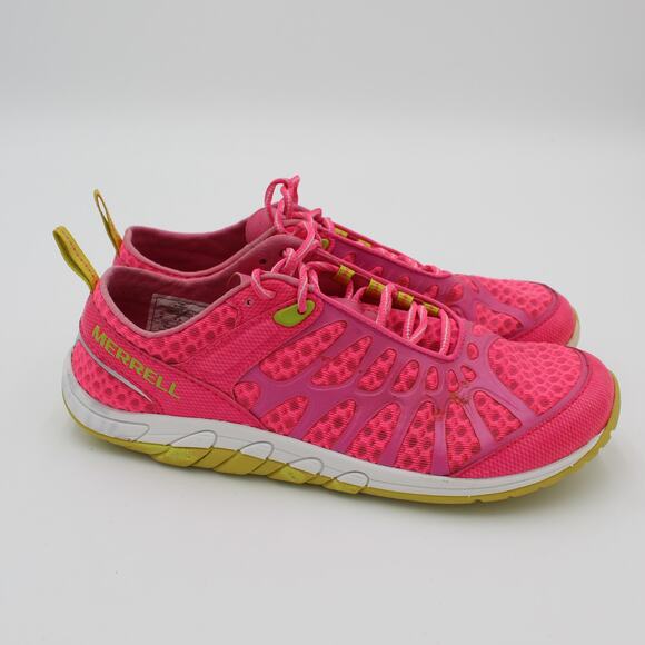 Merrell Womens Size 9 Vibram Minimalist Running Shoes Pink Barefoot Lightweight - Picture 1 of 8